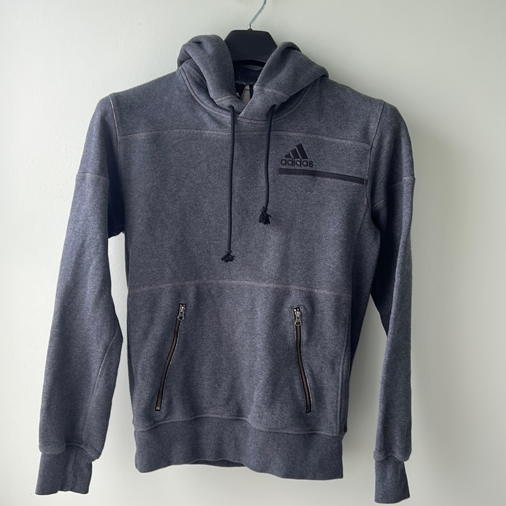 Adidas hoodie. Men’s small. Color is gray.